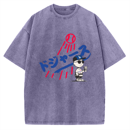 Baseball Boy Vintage Washed T-shirt