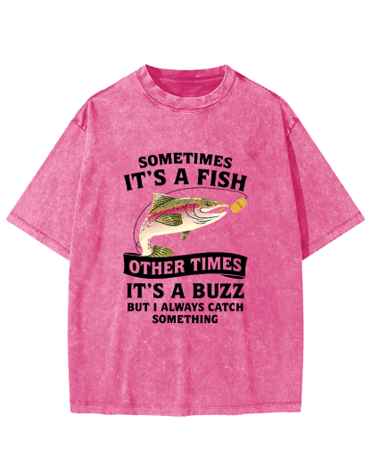 Fishing Enthusiasts Leisure Vintage Distressed T-shirt-Zazasy