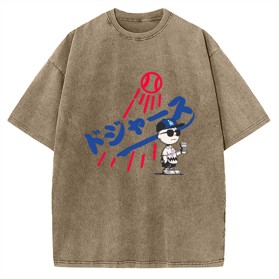Baseball Boy Vintage Washed T-shirt