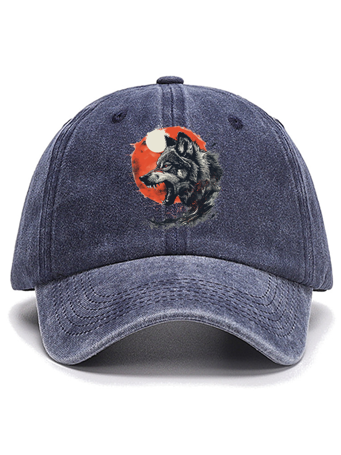 Wolf Moon Cotton Hat-Zazasy