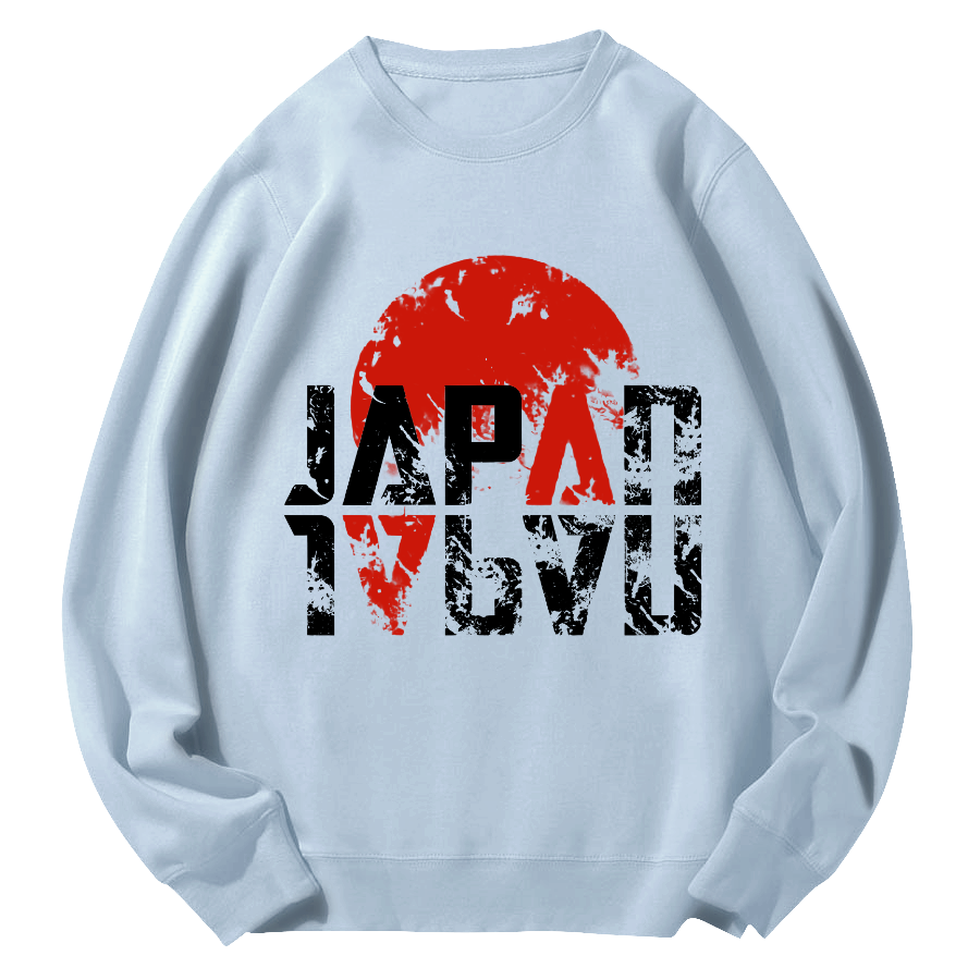 Japan Round Neck Sweatshirt-Zazasy