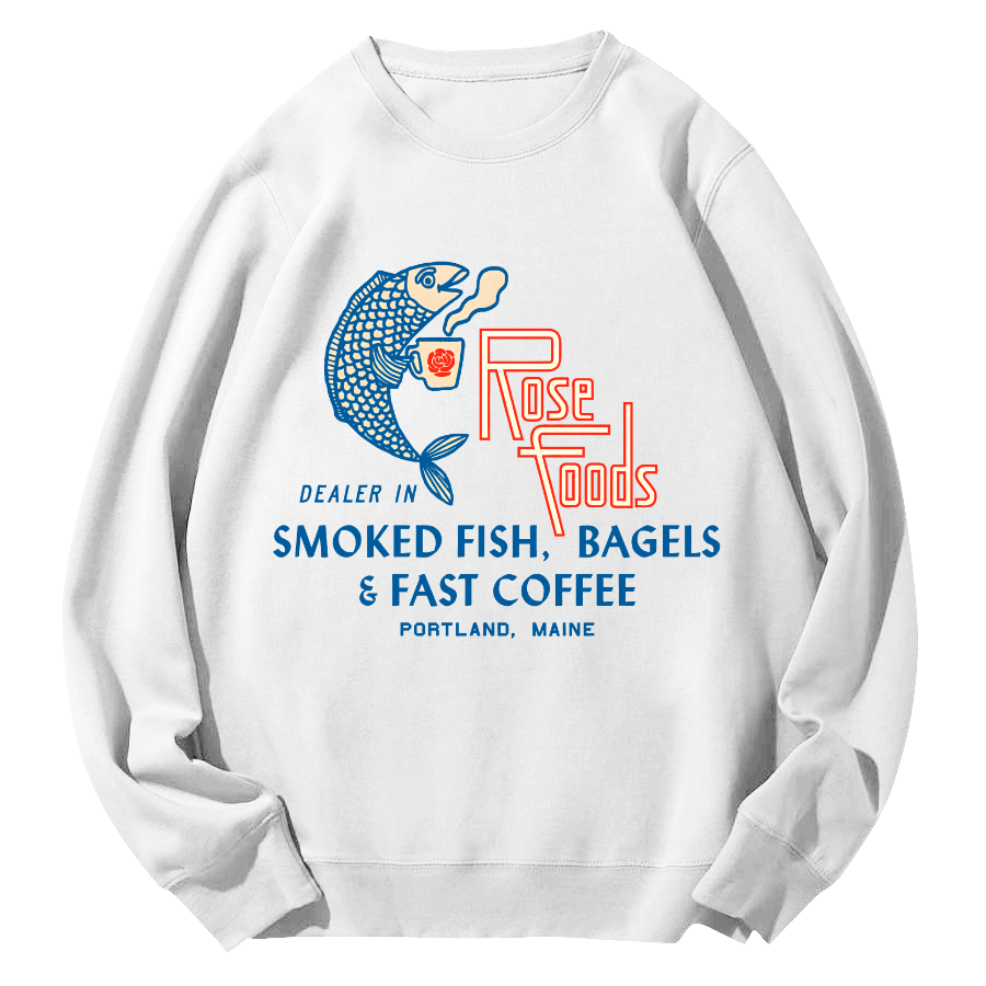 Rose Foods Round Neck Sweatshirt-Zazasy