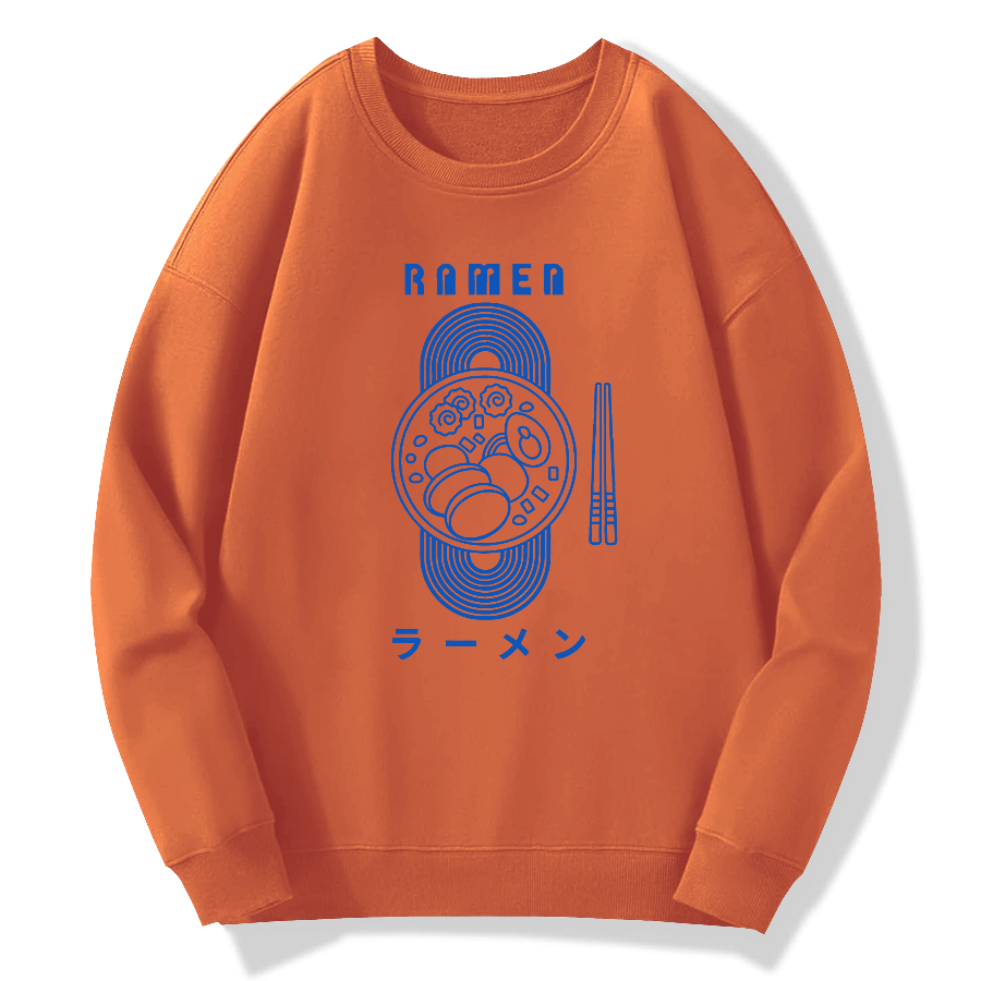 Lamian Noodles Cotton Pullover Sweatshirt