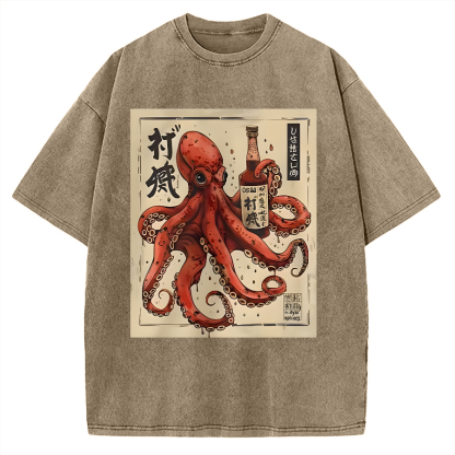 Osaka Saké Octopus Vintage Washed T-shirt