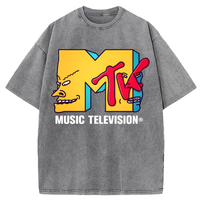 MTV-Music Television Vintage Washed T-shirt
