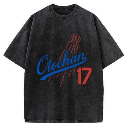 Otochan 17 Father's Japanese romanization Vintage Washed T-shirt