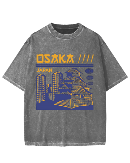 Osaka Japan Vintage Washed T-shirt
