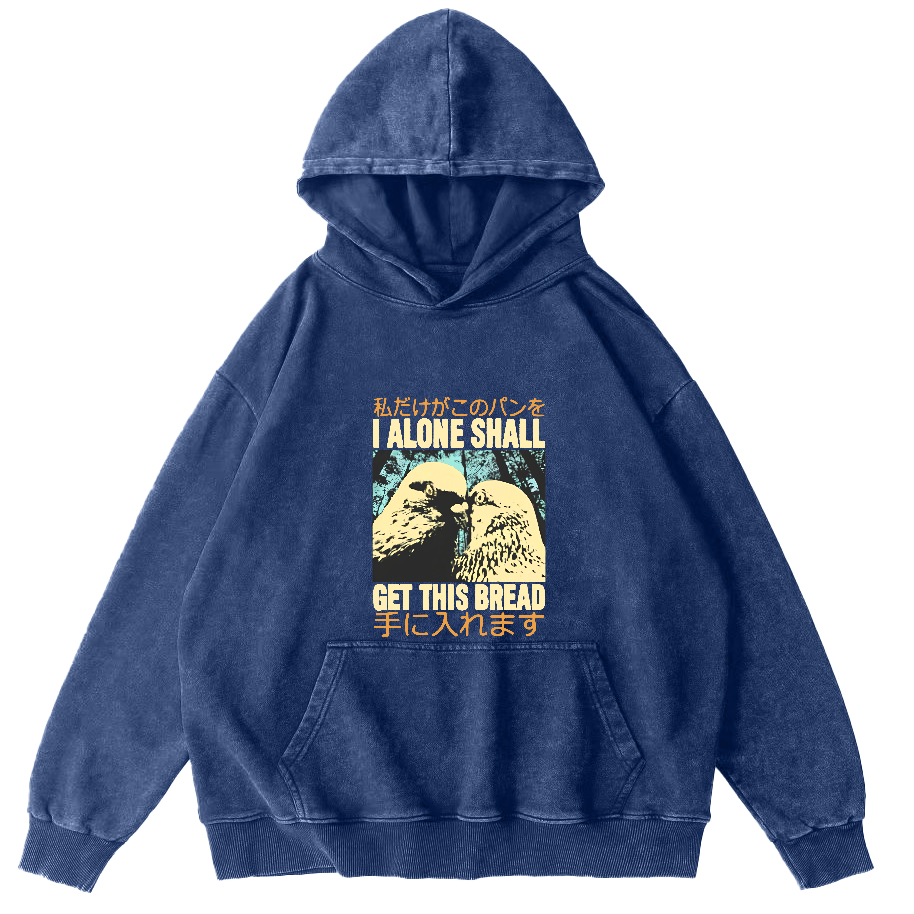 Two Dove Japanese Washed Hoodie-Zazasy