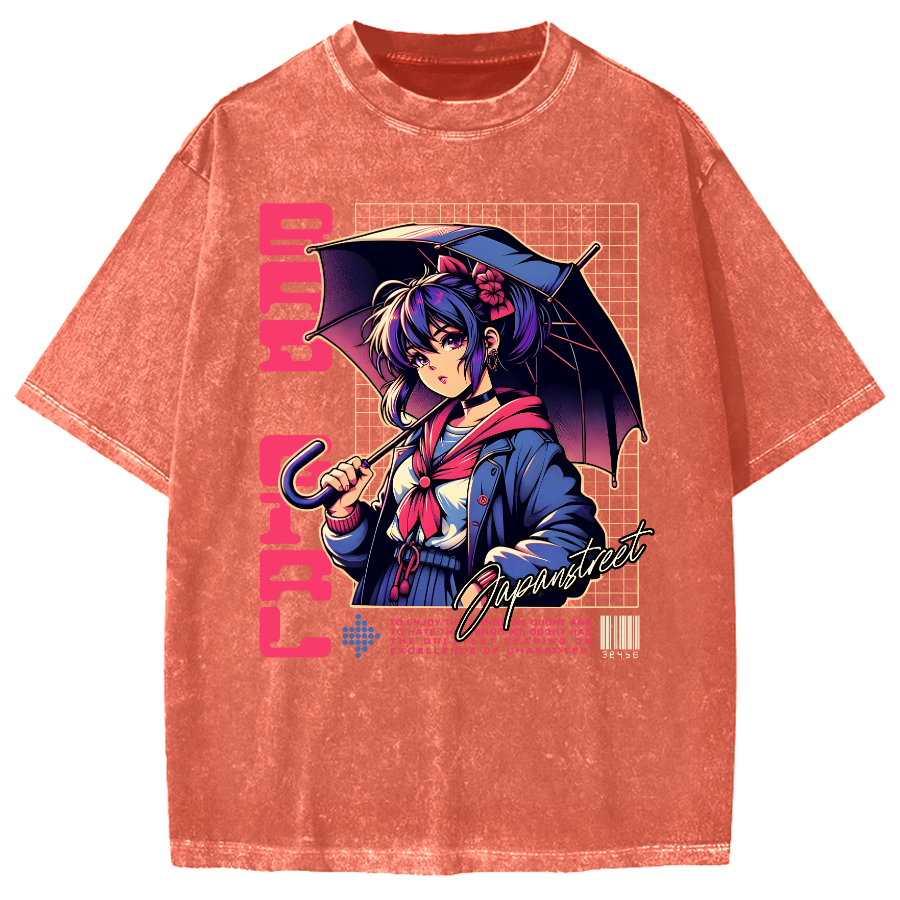 Anime Vintage Washed T-shirt