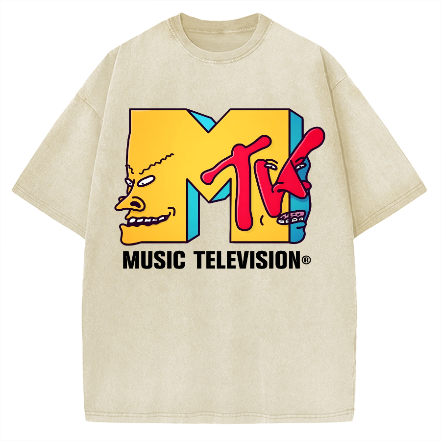 MTV-Music Television Vintage Washed T-shirt