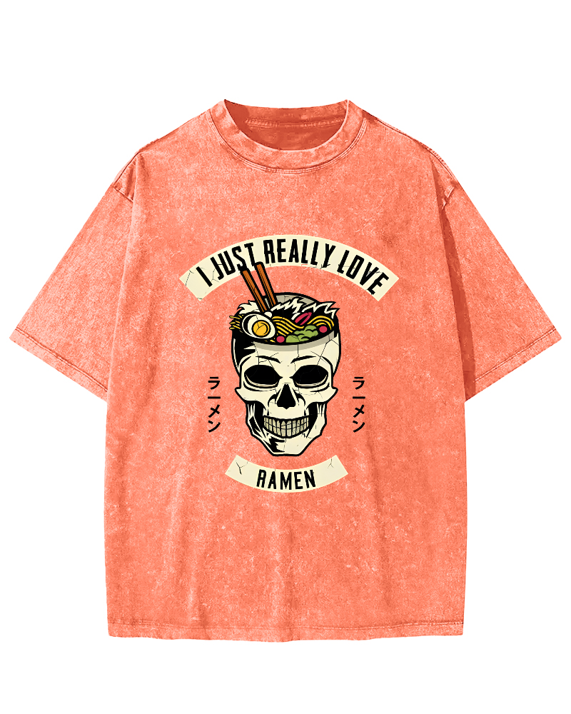 I like Sushi Vintage Washed T-shirt-Zazasy