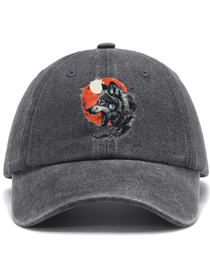 Wolf Moon Cotton Hat-Zazasy