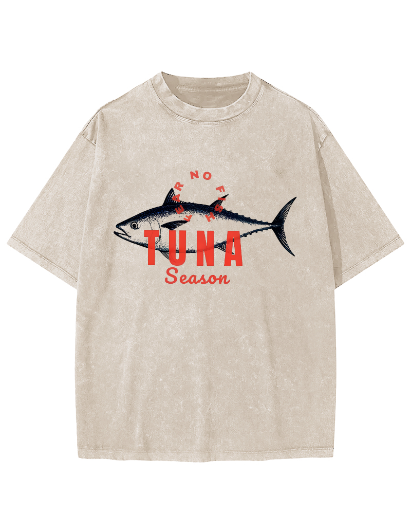 Tunas Vintage Washed T-shirt-Zazasy