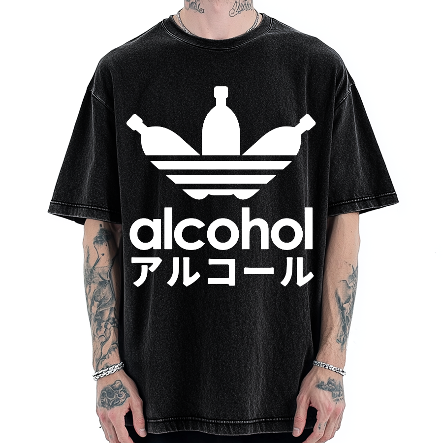 Alcohol Vintage Washed T-shirt