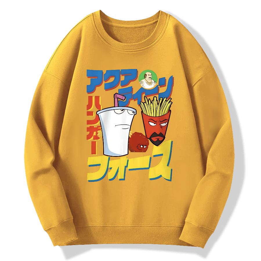 Retro Comics Cotton Pullover Sweatshirt