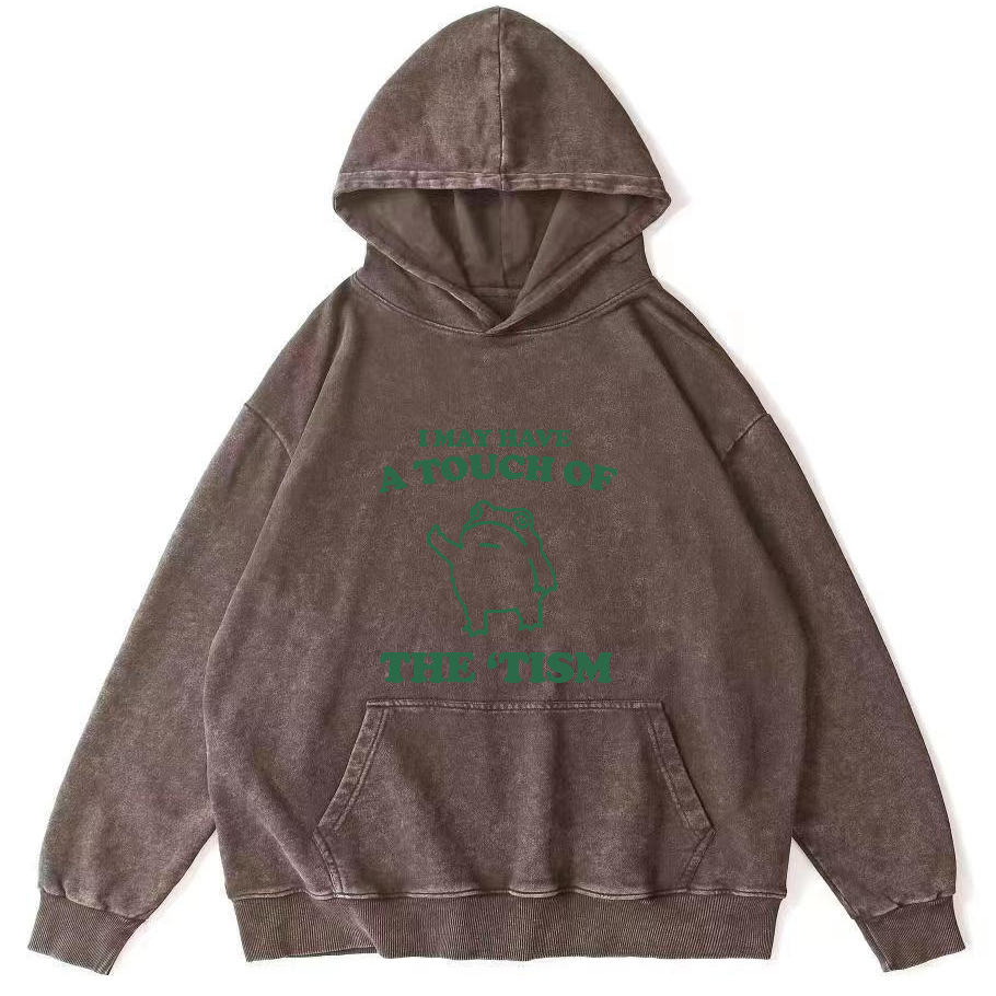 Frog Japanese Washed Hoodie-Zazasy
