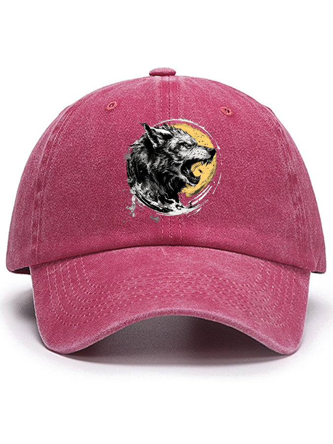 Wolf Moon Cotton Hat-Zazasy