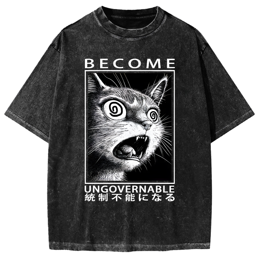 Become Ungovernable Japanese Vintage Washed T-shirt