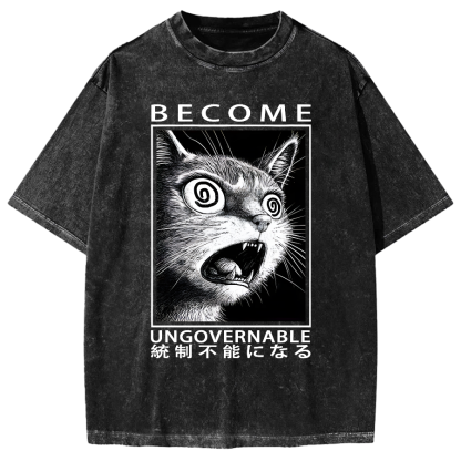 Become Ungovernable Japanese Vintage Washed T-shirt