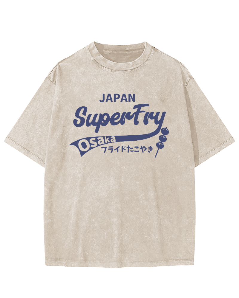 Super fried octopus skewers Vintage Washed T-shirt