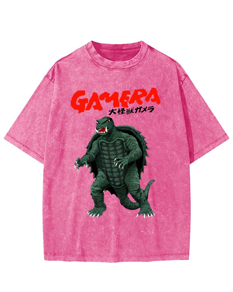 Big Monster Japanese Style Vintage Washed T-shirt
