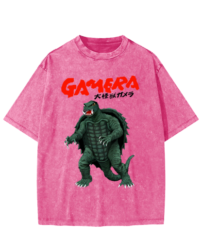 Big Monster Japanese Style Vintage Washed T-shirt