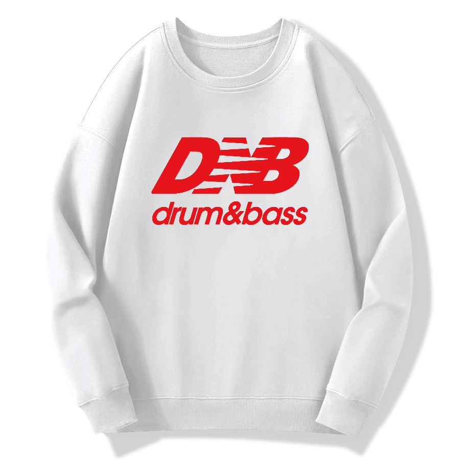 Drum And Bass Cotton Pullover Sweatshirt