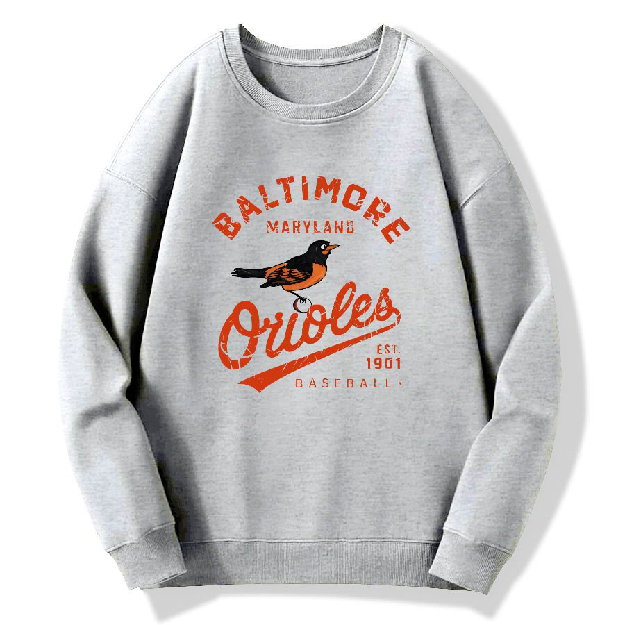 Baltimore Orioles Retro Cotton Pullover Sweatshirt