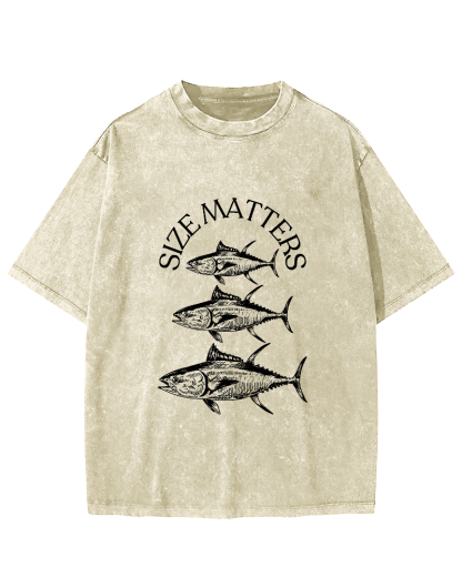 Japanese Sea Fish Pattern Vintage Distressed T-shirt-Zazasy