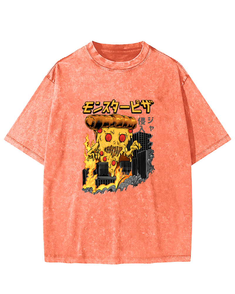 Japanese Personalized Abstract Patterns Vintage Distressed T-shirt-Zazasy