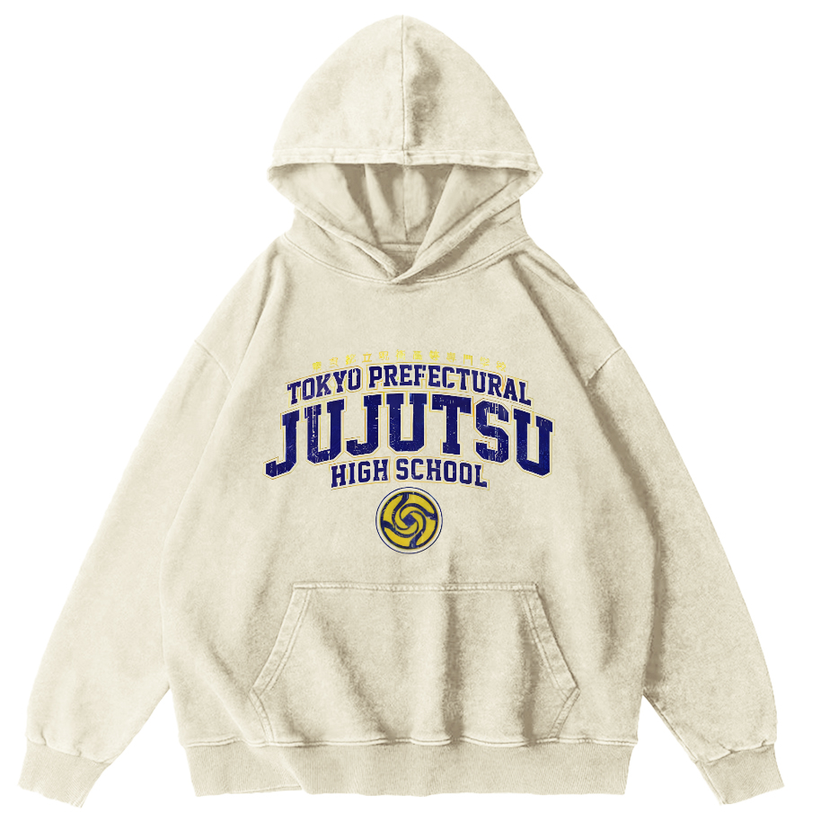 Tokyo Metropolitan University of Science and Technology Vintage Washed Hoodie-Zazasy