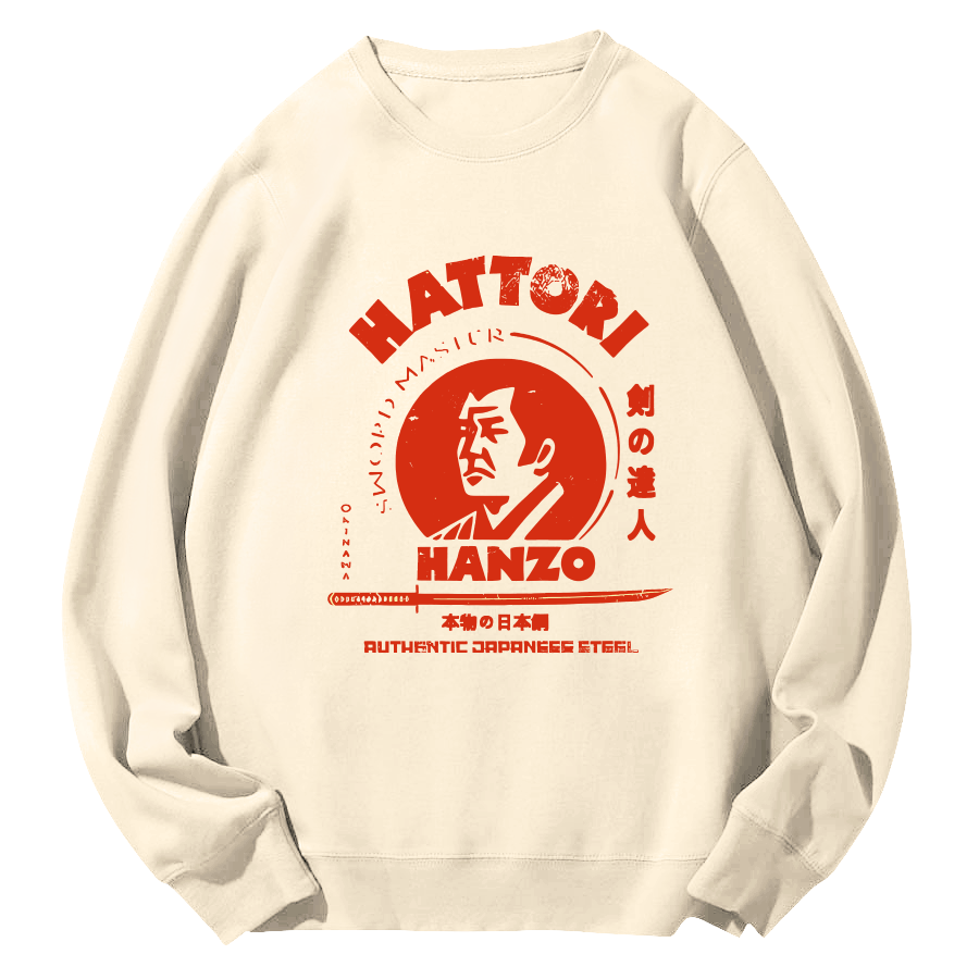 Hattori Hanzo Round Neck Sweatshirt-Zazasy