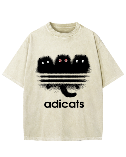 ADICATS Vintage Washed T-shirt