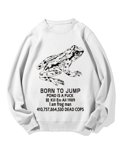 Born to jump Cotton Sweatshirt
