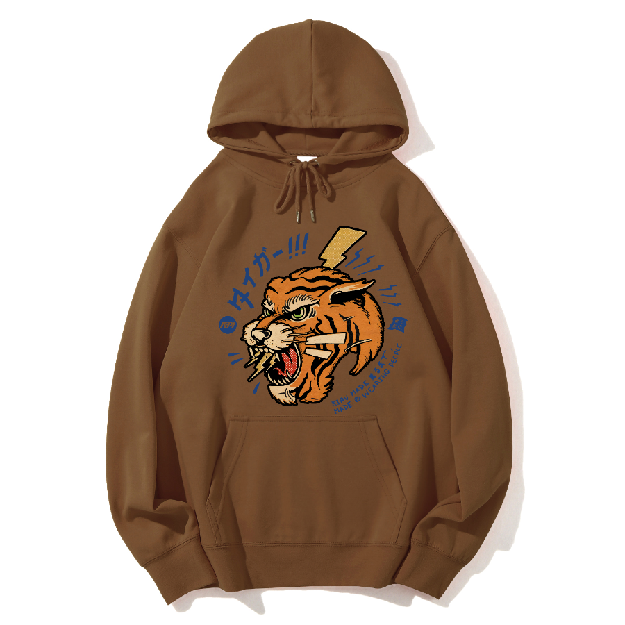 Tiger Japanese Retro Cotton Hoodie
