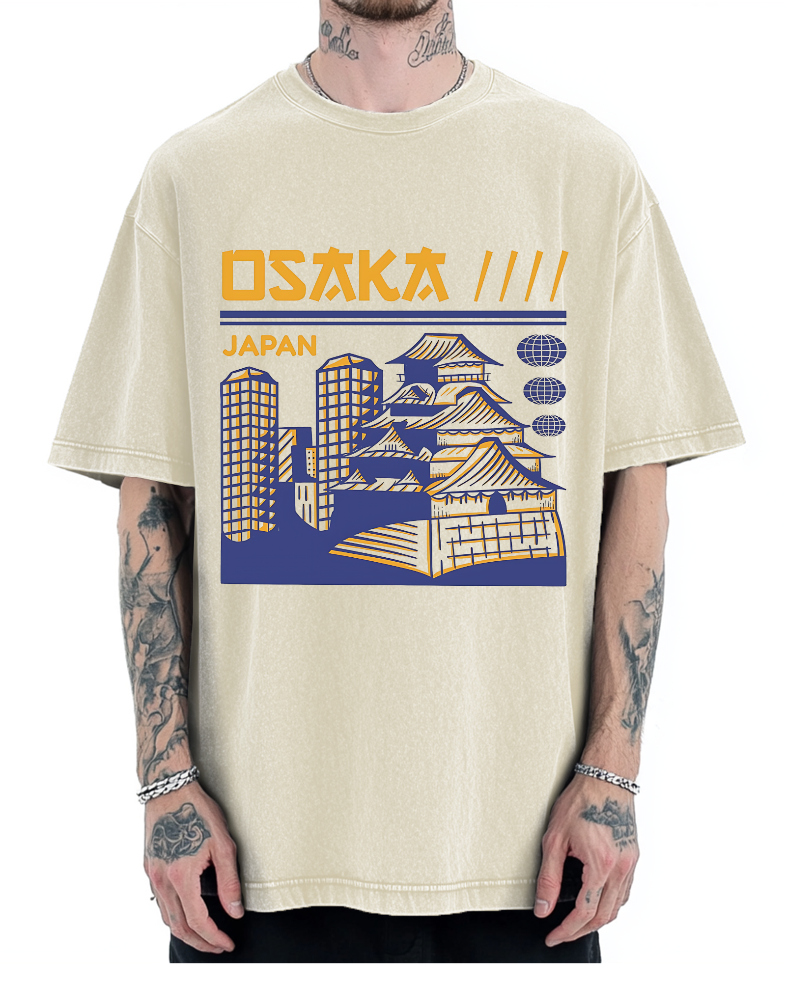 Osaka Japan Vintage Washed T-shirt