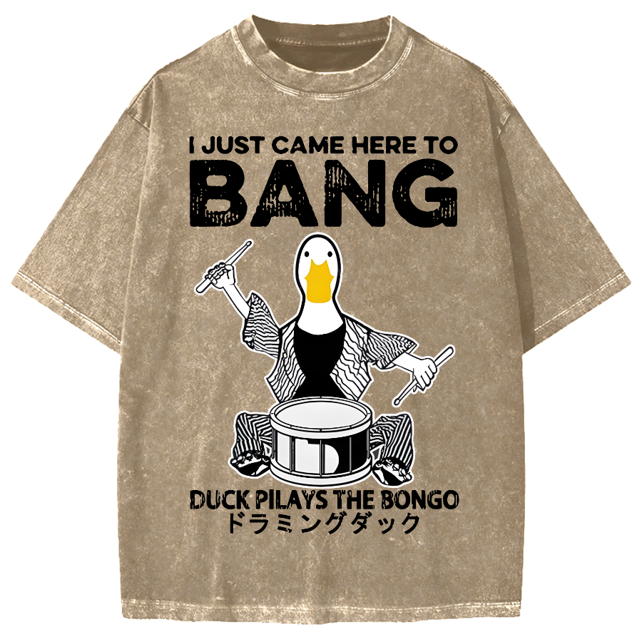Drumming Duck Vintage Washed T-shirt