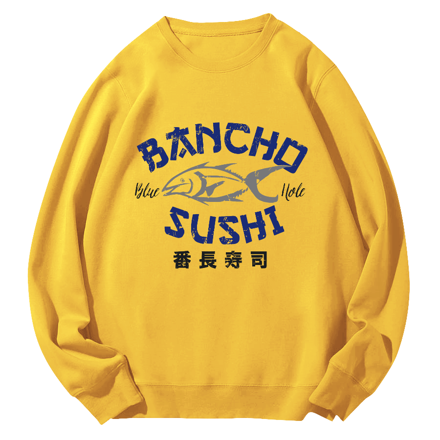 Sushi by Japanese Fan Chang Round Neck Sweatshirt-Zazasy