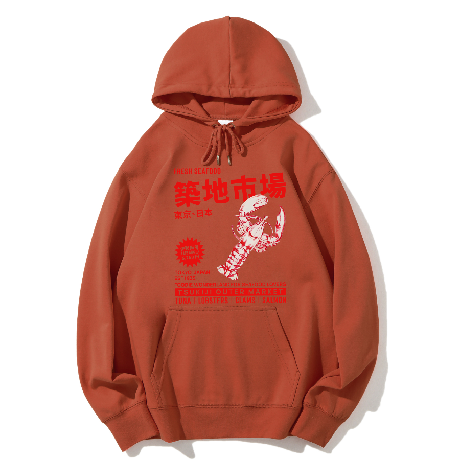 Tsukiji Seafood Market Cotton Hoodie