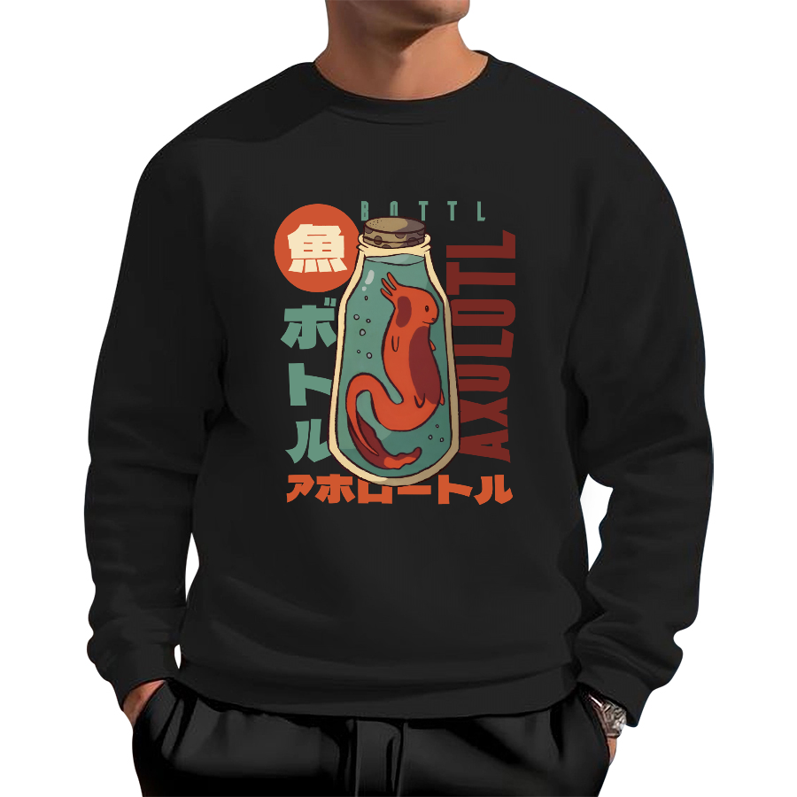 Mexican blunt mouthed salamander Cotton Pullover Sweatshirt