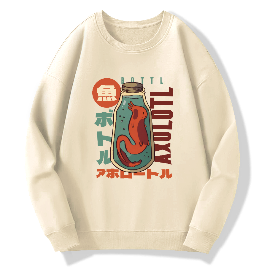 Mexican blunt mouthed salamander Cotton Pullover Sweatshirt