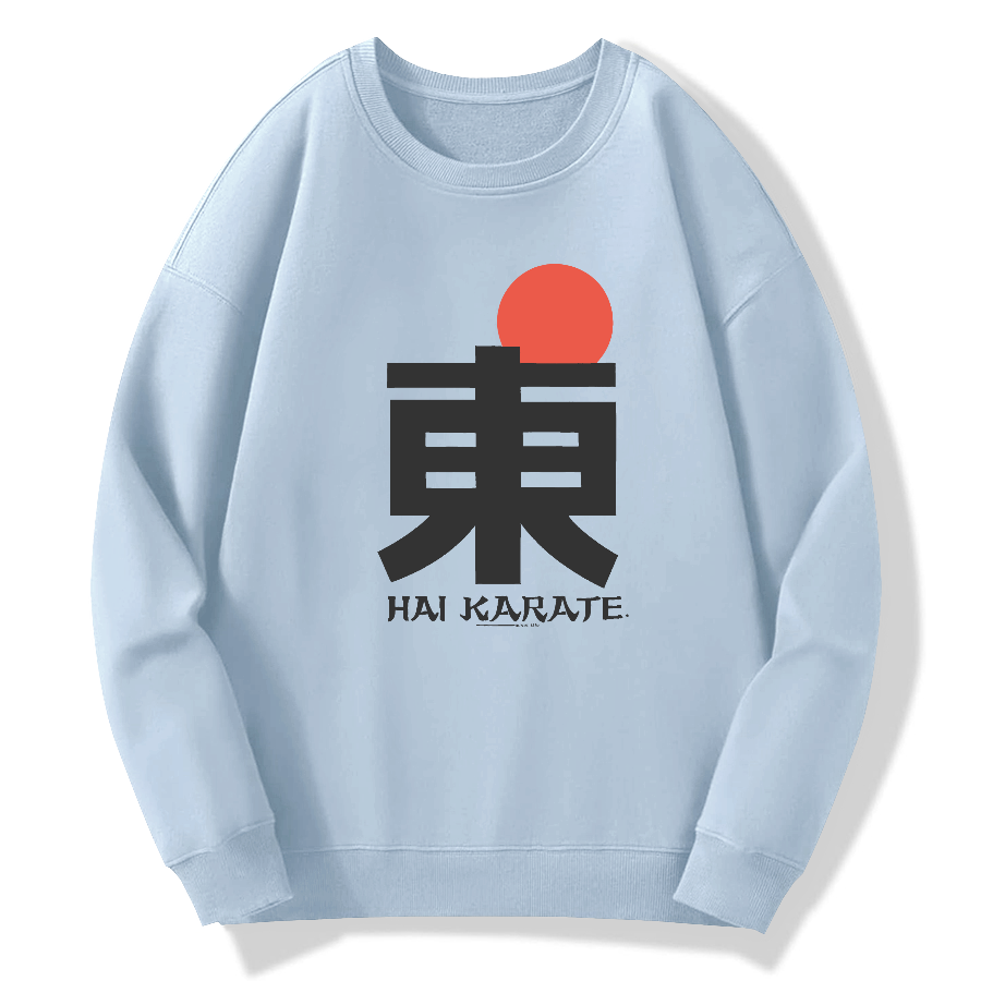 Japanese Hanzi Art Cotton Pullover Sweatshirt