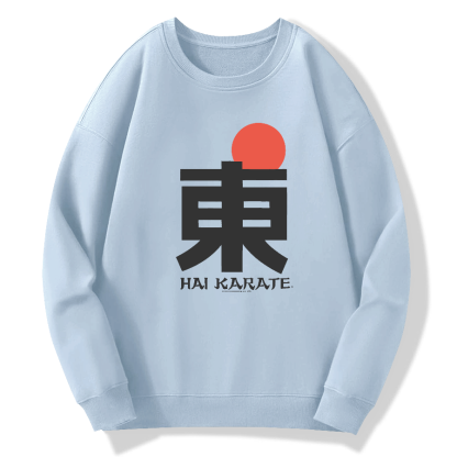 Japanese Hanzi Art Cotton Pullover Sweatshirt
