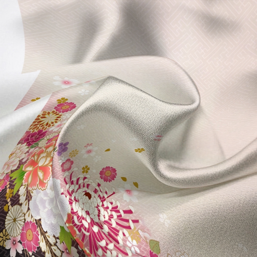 apanese retro floral long sleeved shirt pajama set