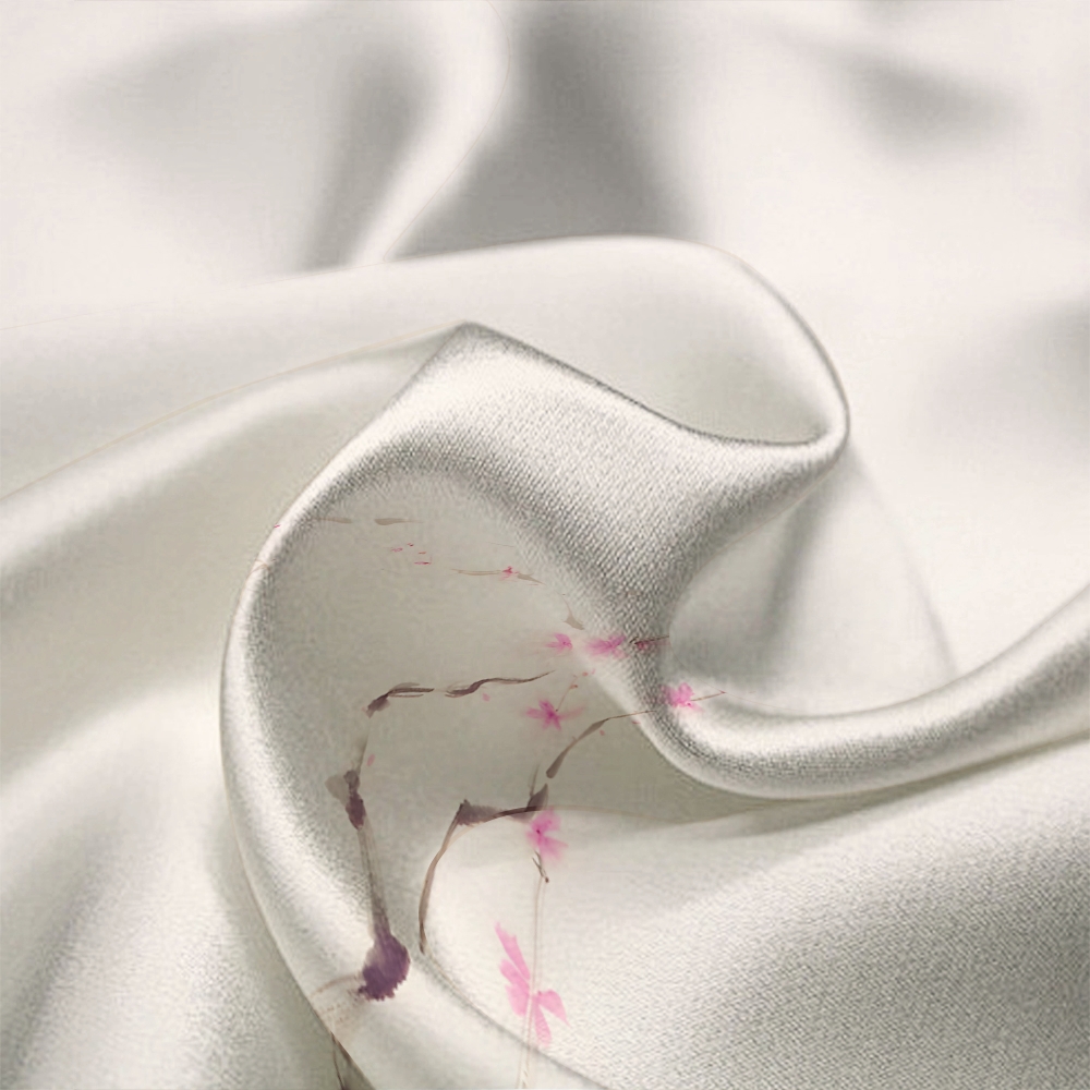 Plum Blossom Simple and Comfortable Long Sleeve Shirt and Pajama Set