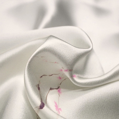 Plum Blossom Simple and Comfortable Long Sleeve Shirt and Pajama Set