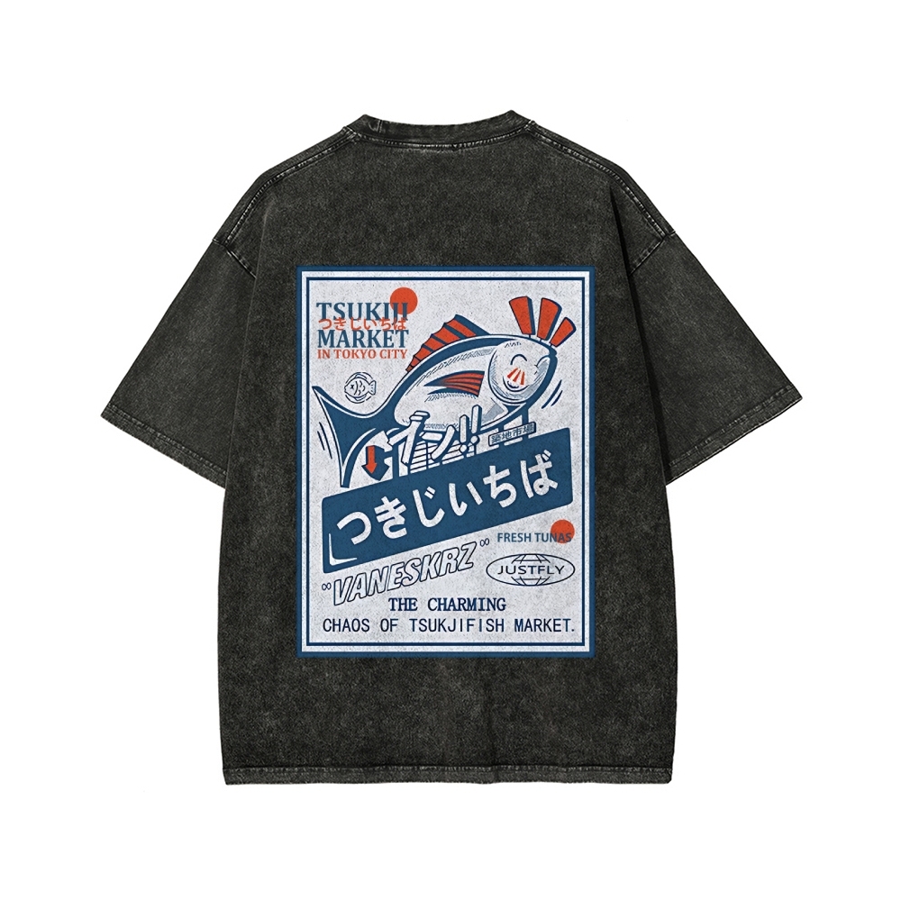 Tsukiji Market Washed T-shirt