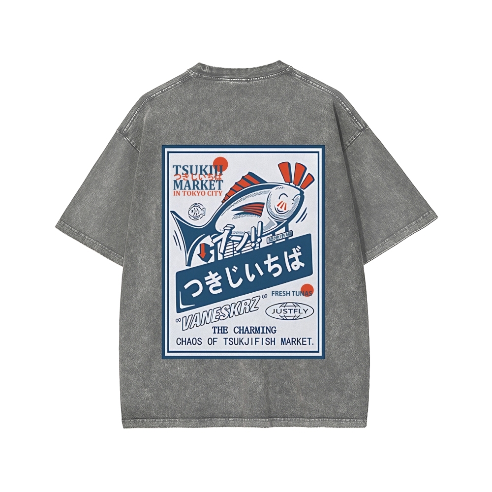 Tsukiji Market Washed T-shirt