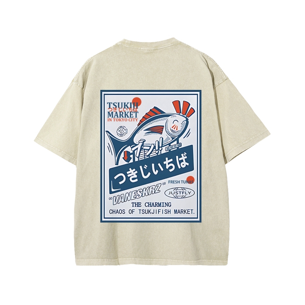 Tsukiji Market Washed T-shirt
