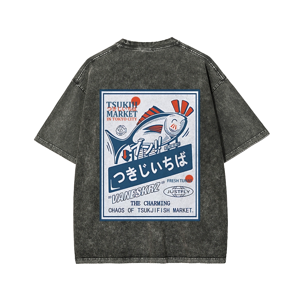 Tsukiji Market Washed T-shirt